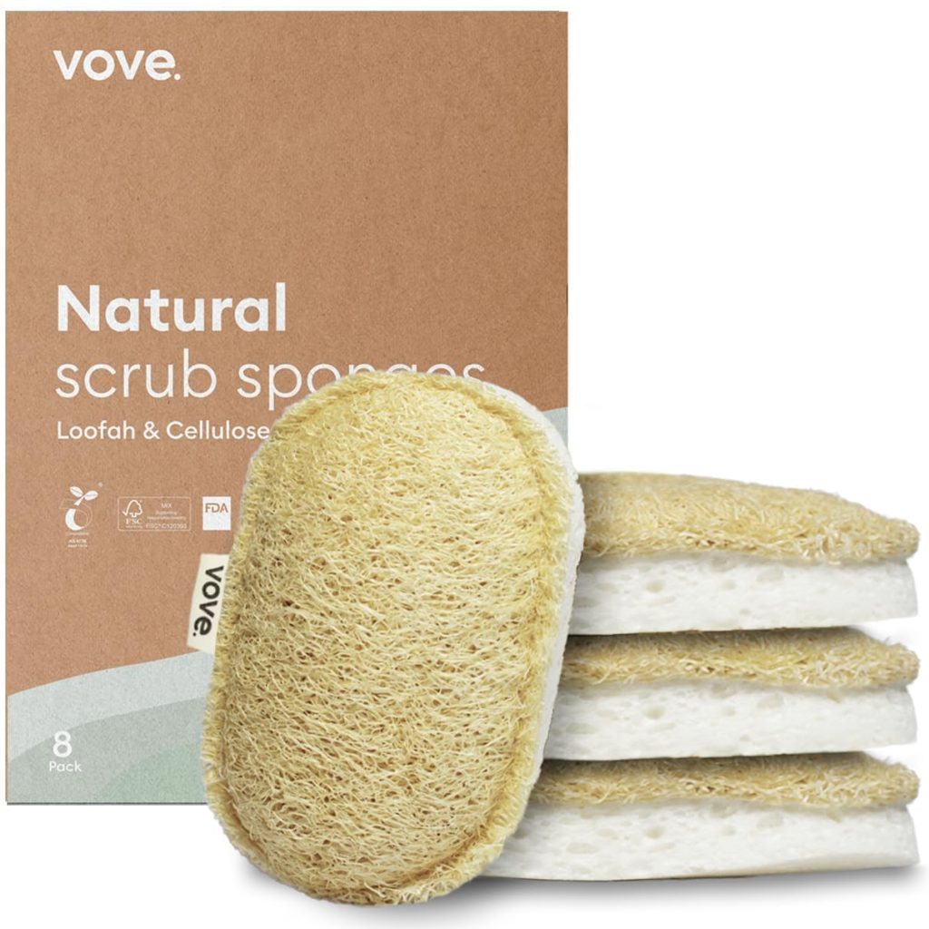 Compostable Sponge for Kitchen Cleaning